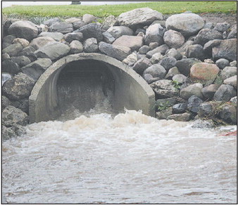 Some Flooding In Area  After Heavy Rains