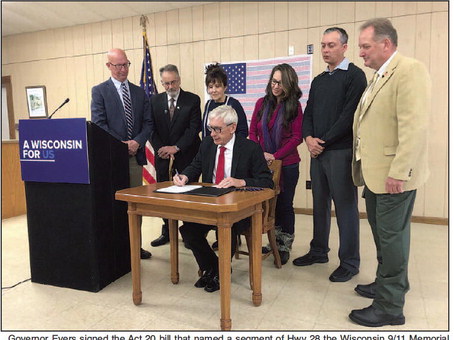 Wisconsin 9/11  Memorial  Highway Signed  Into Law