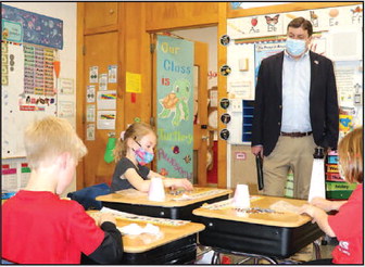 Born Visits St. John’s Lutheran School