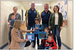 Kewaskum Kiwanis Club donates iPads to help  Campbellsport students