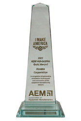 Kondex Receives Gold Award for  AEM Advocacy Efforts