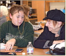 K.H.S. Students Lead Tech Class  for Senior Citizens