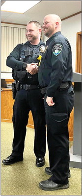 Two Officers Sworn In at  Kewaskum Village Meeting