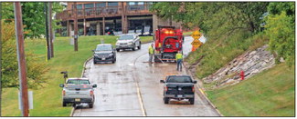 Landslide in Mayville Leads to  Partial Close of S. German St.